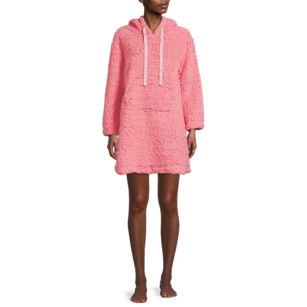YMI |  Hooded Faux Sherpa Sleepshirt Size Medium